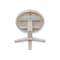 International Concepts 36 in. Solid Wood Round Top Pedestal Table w/12 in. Leaf - 30.1 in.High - Dining Height, Unfinished K-36RXT-23B - alternate 3